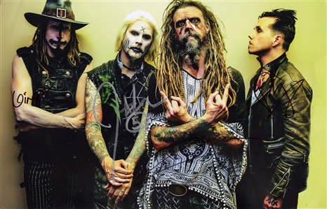 Rob Zombie 2016 Four Times Autographed VIP Package Band Poster
