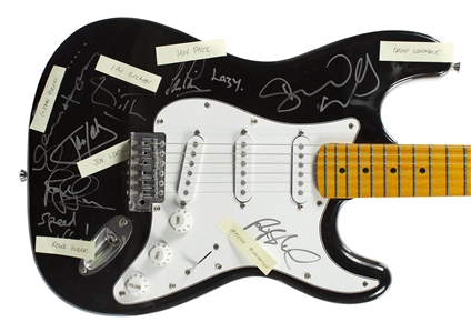 Deep Purple Signed Guitar By Seven Members w COA