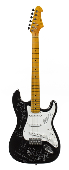 Deep Purple Signed Guitar By Seven Members w COA