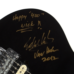 Edward Van Halen 2012 Owned, Played & Autographed Black EVH Wolfgang Guitar With COA