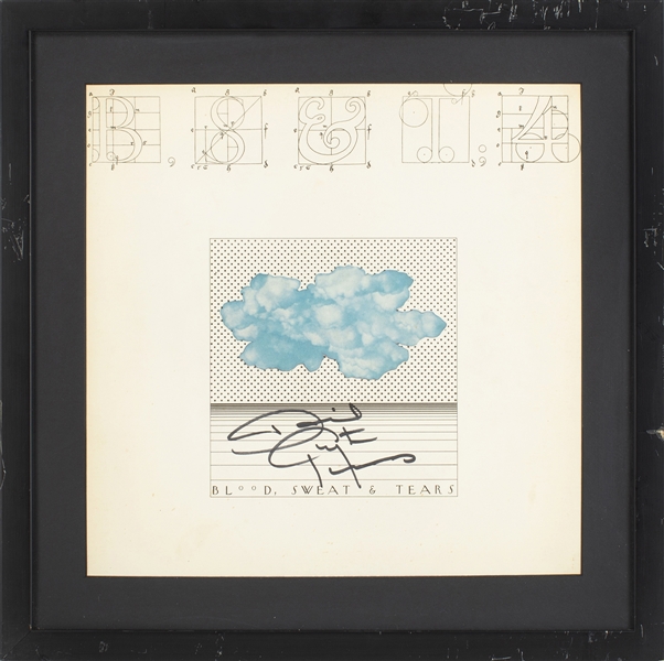 Blood, Sweat & Tears 1971 Autographed Framed Album Cover