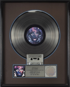 David Lee Roth 1986 Eat Em & Smile RIAA Platinum Sales Award Presented To Nick DAndrea