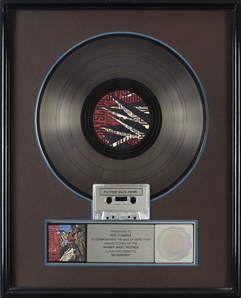 David Lee Roth 1988 Skyscraper RIAA Platinum Sales Award Presented To Nick DAndrea