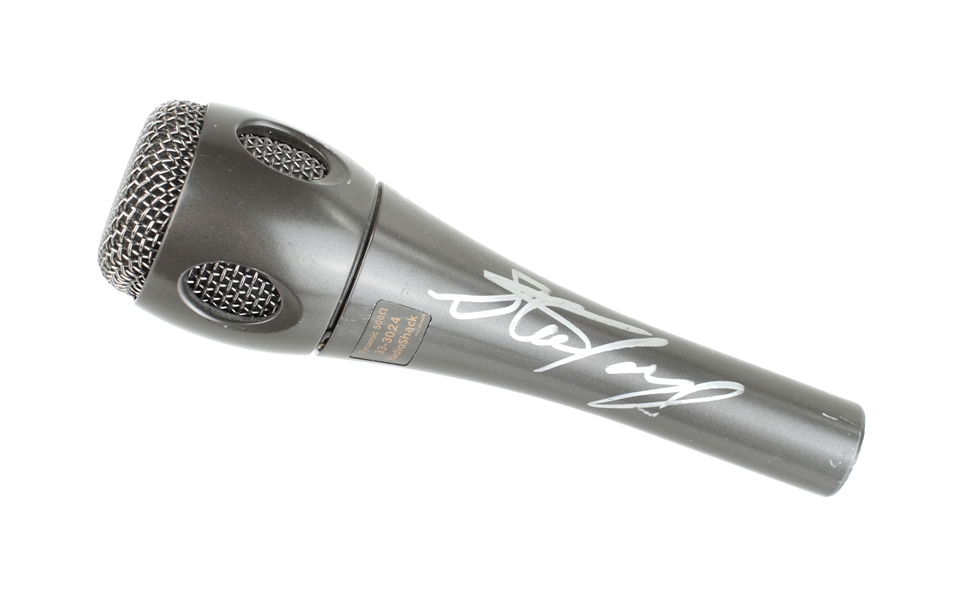 Aerosmith 2000s - 2010s Steven Tyler Autographed Black Microphone