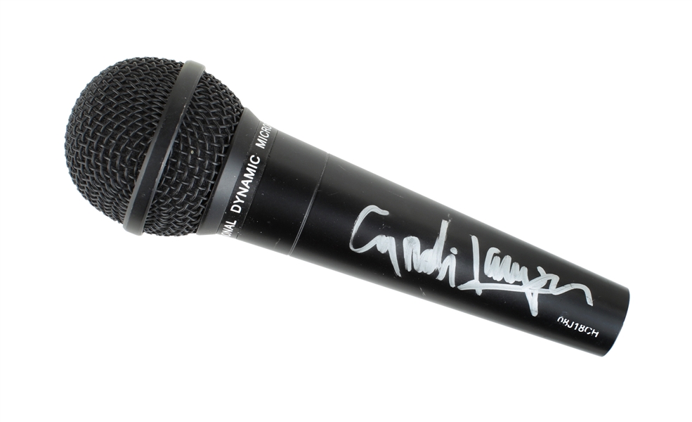Cyndi Lauper 2000s - 2010s Autographed Microphone