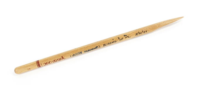 Ozzy Osbourne 1981 Tommy Aldridge Broken Stage-Used Single Drumstick