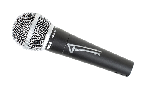 The Pussycat Dolls 2000s - 2010s Nicole Scherzinger Autographed Black Microphone