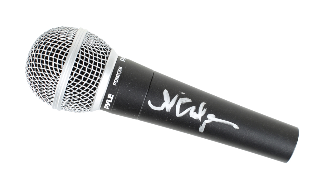 The Pussycat Dolls 2000s - 2010s Nicole Scherzinger Autographed Black Microphone