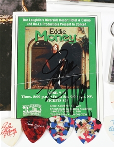 Eddie Money 1998-2014 Autographed Collector Lot w/COA