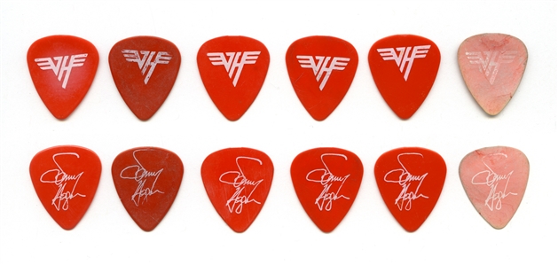 Sammy Hagar 1986 Lot of 6 Picks From The 5150 Tour With Prototype w/COA