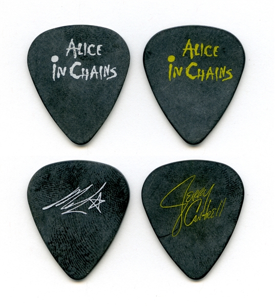 Alice In Chains 1990s - 2000s Lot of Two Guitar Picks w/COA