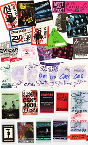 Classic Rock & Pop Lot of Backstage Passes and Ephemera w/COA