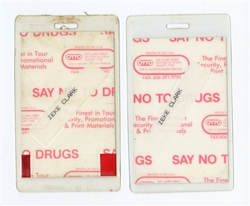 Michael Schenker Group 1990 All Access & VIP Backstage Passes Owned & Used by Zeke Clark w/COA