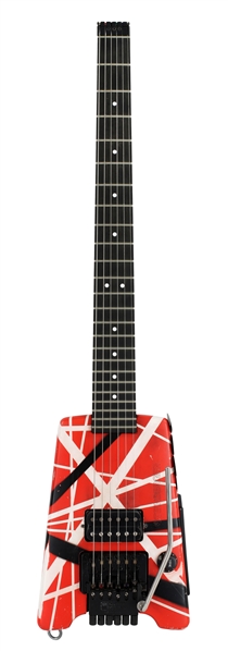 Edward Van Halen 1993 Zeke Clark Customized Striped Steinberger Guitar With COA