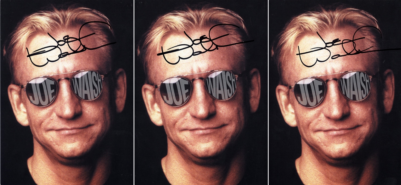 Joe Walsh 1990s Lot of 3 Signed Promotional Cards