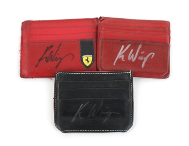 Kip Winger Owned & Used 1990s - 2000s Lot of 3 Signed Personal Leather Wallets