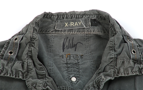 Kip Winger Owned & Worn Gray X-Ray Branded Long Sleeve Shirt
