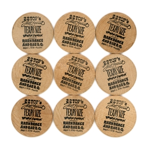 ZZ Top 1974 Barn Dance & BBQ Tokens from September 1, 1974 Austin, TX