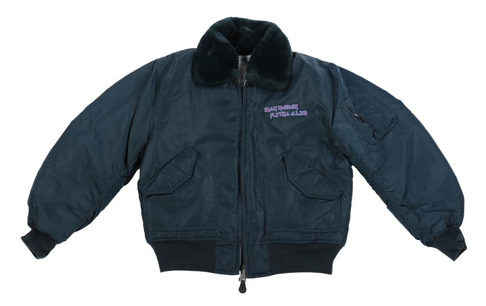 Iron Maiden Flying Club Tailgunner Aviation, Inc. Embroidered Bomber Jacket
