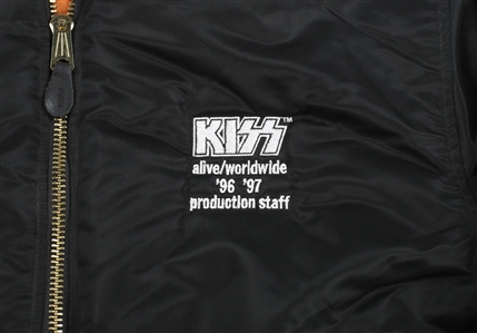 KISS 1996-1997 Alive Worldwide Production Staff Bomber Style Jacket
