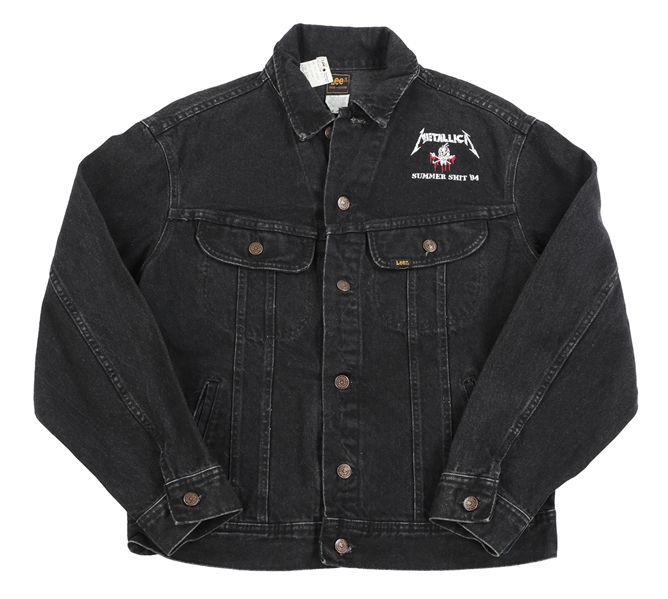 Metallica 1994 Giant Merchandising Metallica Summer Shit 94 Rare Black Denim Jacket