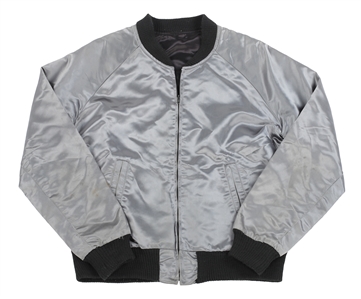 Pace Concerts 1970s-1980s Vintage Silver Satin Logo Jacket