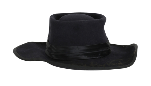 Stevie Ray Vaughan 1980s Owned, Stage Worn & Autographed Black Texas Hatters Hat With COA