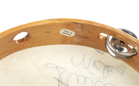 Stevie Nicks 1980s Autographed Stage Used Tambourine With COA