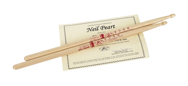 Rush 2005 S.S. Professor Drumset Tour Drumsticks With COA