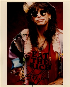 Aerosmith 1990s Autographed Steven Tyler 8 x 10 Photo