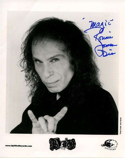 Dio 2000-2002 Autographed 8 x 10 Press Photo With COA