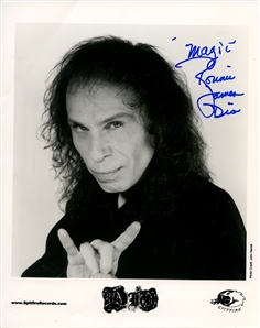 Dio 2000-2002 Autographed 8 x 10 Press Photo With COA