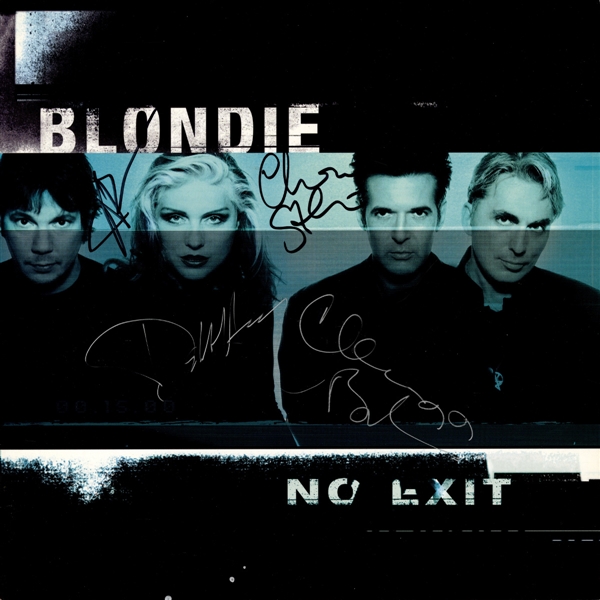 Blondie 1999 Band Autographed No Exit Promotional Flat With COA