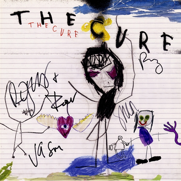 The Cure 2004 Band Autographed The Cure Promotional Flat With COA