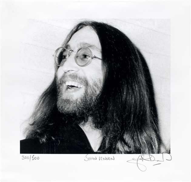 The Beatles 1969 John Lennon Photograph John Rowlands Numbered & Signed Print