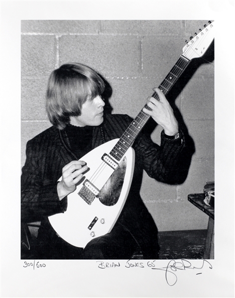Rolling Stones 1965 Brian Jones Photograph John Rowlands Numbered & Signed Print