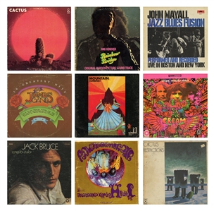 Van Halen 1967-1973 Genesis/Mammoth Cover Song List with Lot of 9 LPs - LPs Played In Mammoth Rehearsal Room With COA