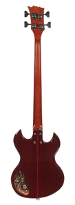 Mark Stone 1980s-2000s Custom Made Red Wood Bass Guitar With COA