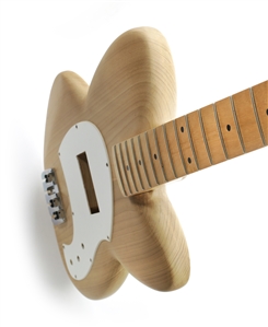 Mark Stone 1980s-2000s Unfinished Bass Guitar With White Pickguard With Original Template With COA