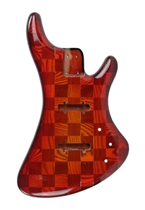Mark Stone 1980s-2000s Unfinished Custom Wood Checkerboard Unfinished Bass Guitar Body With COA