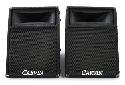 KISS 1995 Lot of 2 Monitor Wedges Used on the KISS Convention Tour (Lelands KISS Auction Provenance)