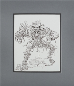 Iron Maiden 2011 Derek Riggs Eddie Comes Unraveled Original Artwork with COA