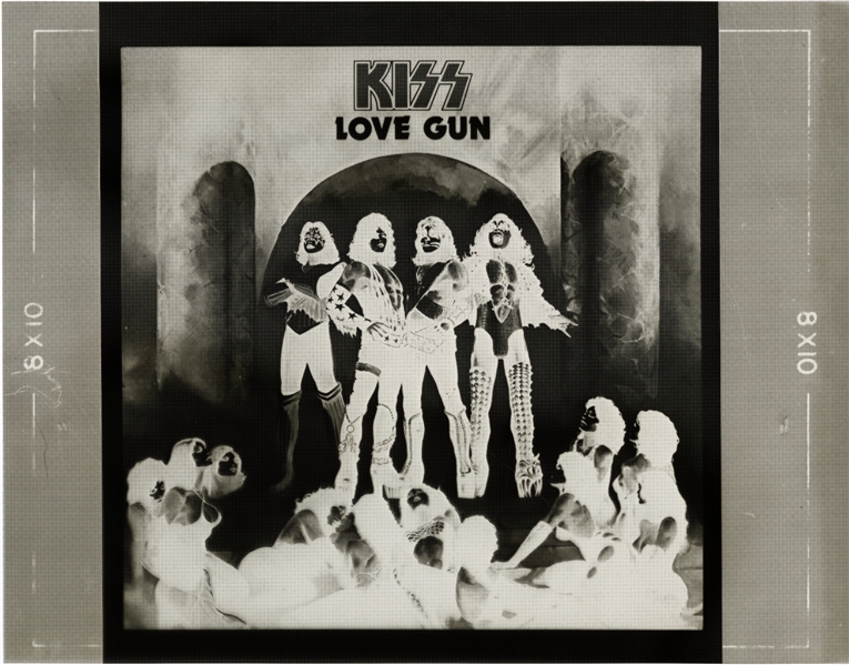 KISS 1977 Love Gun Album Artwork Advertising Transparency