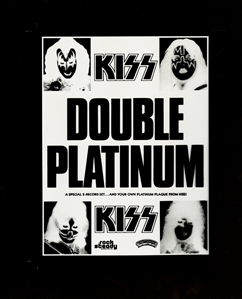 KISS 1978 Double Platinum Promotional Advertising Transparency