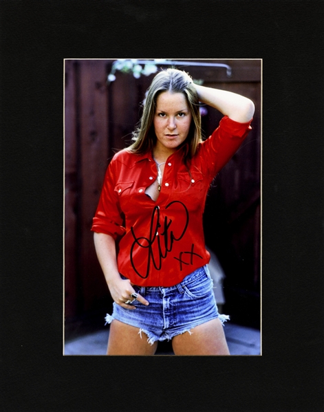 Lita Ford 1976 Autographed Michael Ochs Photo