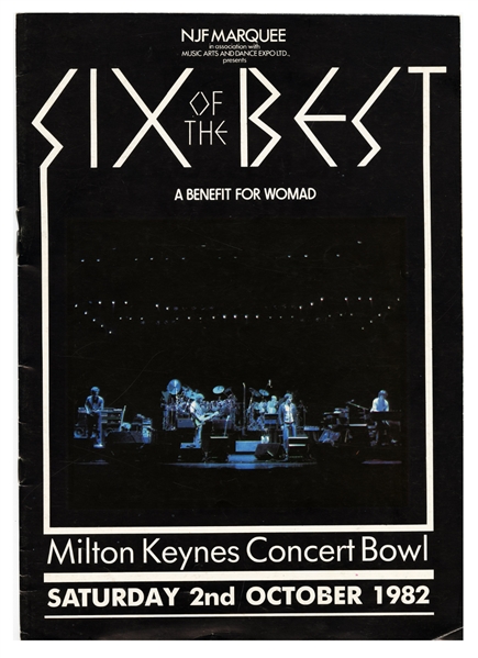 Genesis 1982 Six Of The Best Benefit For Womad Official Program
