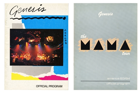 Genesis 1981-1984 Lot of 2 Officlal Tour Programs
