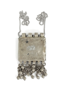 Janis Joplin 1969 Owned & Worn Pewter Blue Stone Necklace
