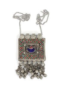 Janis Joplin 1969 Owned & Worn Pewter Blue Stone Necklace