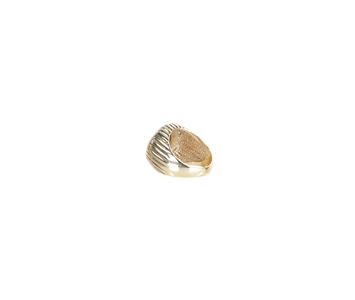 Elvis Presley 1970s Owned & Worn 14K Yellow Gold & Diamond 24ct Gold Coin Pinky Ring